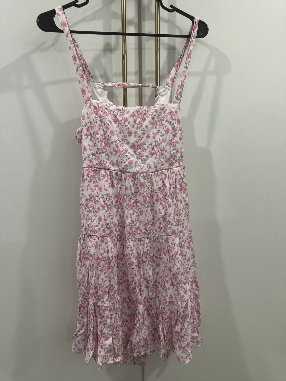 Pink Floral Sundress -size L
